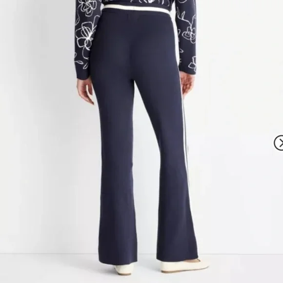 Women's High-Rise Sweater Track Pants - Future Collective, Size: Medium - Picture 2 of 5